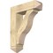 Ekena Millwork Funston Arts and Crafts Rough Sawn Bracket w/ Offset Brace, Douglas Fir, 8"W x 28"D x 36"H BKT0806X28X36FST03RDF - alternate 1